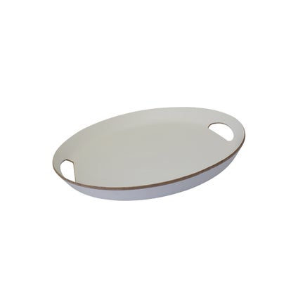 Oval Deep Tray - White