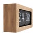 Retro Flip Clock - Black/Wood - 37cm