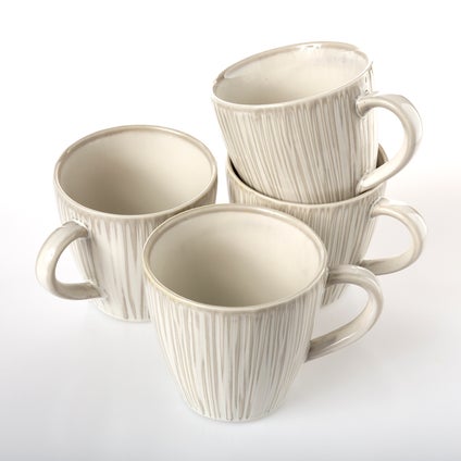 Dahlia Mug Set - 4pc - White